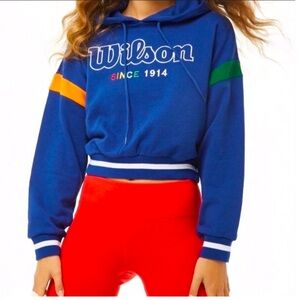 Forever 21 x Wilson Cropped Hoodie tennis fashion